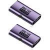 Sooiiyu Adattatore USB C Femmina a Femmina (Confezione da 2), Accoppiatore USB C da 240W, Adattatore Extender Tipo C da 80Gbps, con Display Video 16k a 60Hz, Compatibile con MacBook, Thunderbolt 4/3