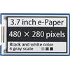 Waveshare 3.7inch E-Paper E-Ink Display HAT for Raspberry Pi with 480×280 Pixels Black/White 4 Grey Scales SPI Interface
