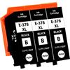 Supply Guy 3 cartucce compatibile con Epson 378XL Nero per Expression Photo XP8000 XP8005 XP8500 XP8500 XP8505 XP8600 XP8600 XP8605 XP15000