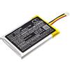 Techtek batterie compatibile con [Phonak] ComPilot, ComPilot II sostituisce IP462539 FBA Nero