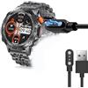 Blueshaweu Caricatore magnetico compatibile con ESFOE Orologio,Magnetico Charger Cable Orologio collegato USB 3.3ft Compatibile con ESFOE ST19 1.43 AMOLED Military Smart Watch (nero)