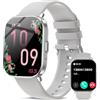 Fitoncloud Smart Watch per uomo e donna (ricezione chiamata/quadrante), touch screen da 2 pollici, fitness tracker con pressione sanguigna/frequenza cardiaca/monitoraggio del sonno, 120+modalità sportive,
