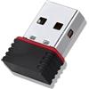VGE 1 confezione di adattatore wireless USB WiFi, ricevitore di rete ad alta velocità da 150 Mbps, Plug and Play, mini WiFiDongle per PC, laptop, desktop, Windows 11/10/8/7, Mac, Linux, crittografia