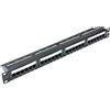 VIVOCH 1U 24 Porte Cat6 Non Schermato Wallmount o Rackmount Patch Panel UTP Ethernet Con Adattatore