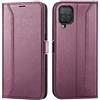 Verco Custodia a libro per Samsung Galaxy A22 4G / M22 / M32, 6,4 pollici, di alta qualità, a libro, colore mora