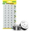 EBL Batteria a bottone LR41 - 40 batterie LR41 AG3/G3A/192/392/LR736, batterie alcaline a bottone da 1,5 V, prive di mercurio, per orologi, calcolatrici, telecomandi, giocattoli, ecc.