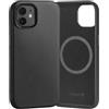 TORRO Cover Compatibile con iPhone 12/12 Pro - Custodia Sottile in Pelle Premium Compatibile con MagSafe (Nero)