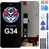 iYAiYO Schermo LCD Display Digitalizzatore Touch Screen Ricambio Compatibile con Motorola Moto G34 XT2363-3 Schermo Completo con Strumenti-Nero