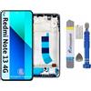 It'Go Display Full INCELL per Xiaomi Redmi Note 13 4G LCD di ricambio touchscreen con strumento nero con cornice di alta qualità