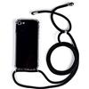 PuYu Zhe Cover Trasparente con Cordino compatibile con Samsung Galaxy A20/A30/M10S Custodia, Case in Clear Silicone,Necklace Regolabile Cellulare Custodia Collana-Nero