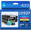 iNKPAD LC527 Cartucce d'inchiostro compatibili con Brother LC527 LC527VAL LC527XL per Brother MFC-J4350DW MFC-J4550DW (confezione da 4)