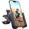 Miracase Supporto per telefono da moto, [Quick Lock] Supporto per telefono da manubrio per bicicletta, morsetto per cellulare, compatibile con iPhone, Samsung, Google