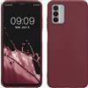 kwmobile Custodia Compatibile con Nokia G42 5G Cover - Back Case per Smartphone in Silicone TPU - Protezione Gommata - viola bordeaux