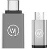Wicked Chili USB-C Adattatore to USB-A (3.2 Gen 1 SuperSpeed MicroUSB Aluminum Bundle Set di 2 adattatori compatibili con Smartphone, Tablet e Notebook
