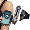 WUBAYI Braccio universale da corsa, rotazione di 360 gradi per rimuovere il supporto del telefono cellulare, adatto per iPhone 11 12 X Xr Xs Max 11/12 Pro Samsung S9+ S10+ Plus