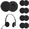 HOTMNTY 10 Pezzi Cuscinetti Auricolari per Cuffie Cuscinetti Auricolari di Ricambio in Schiuma Copri Cuffie 50 mm Imbottiture Morbide Manicotto Protettivo per Cuffie Audio, Nero