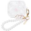 DiyGody Custodia Compatibile con AirPods 4 Generazione con Portachiavi, Cover Protettiva con Motivo di Fiore di Camelia per Ragazze, Case in TPU Ultrasottile Inodore Antipolvere AntiGraffio Antiurto