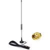 Bingfu DAB Autoradio Antenna Magnetica Antenna SMA Maschio Adattatore con 5 m Prolunga Cavo per DAB+ Radio