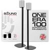 Sound bass One / Era100 Supporto per Altoparlanti, Doppia (2 Pezzi), Nero | Supporto da Terra Compatibile con Sonos One, Play:1, Gen 2, SL | Design Futuro-Compatibile Anche con ERA 100