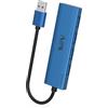 IVIIN Hub USB 3.0 con 4 Porte, Sdoppiatore Adattatore Multiporta Alta velocità 5Gbps, Compatibile con MacBook PRO Air iMac Surface Pro Laptop Disco Rigido Tastiera, Blu