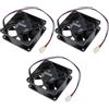 VGOL 3 Sistemi Di Raffreddamento Per PC 70x70x25 Mm 12V 3 Pin Ventola Brushless Raffreddamento Silenzioso Per CPU Dissipatore