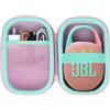 Lebakort Duro Viaggio Caso Custodia per JBL Clip 5 Clip 4 Speaker Bluetooth Portatile (Rosa)