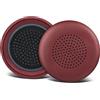 SOULWIT Cuscinetti Coprire Ricambio per Plantronics Voyager Focus UC B825/1&2 UC, Voyager 4210/4220, per Poly BlackWire 5200/C5200/5210/C5210/C5220/7225, Backbeat Sense