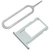 Cemobile Vassoio Supporto Porta Carta SIM Slot di Ricambio per iPhone 6S 4,7 Pollici (Argento)