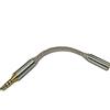 Yaowanguan Adattatore Cavo jack maschio bilanciato da 2,5mm a jack stereo femmina da 3,5mm per cuffie/amplificatore/lettore audio/PDA, Adattatore convertitore placcato in oro