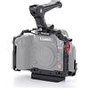 Tilta GH6/GH7 Gabbia per Fotocamera Compatibile con Panasonic GH6/GH7 Basic Kit, con Maniglia NATO Superiore, Attacco Morsetto HDMI - Nero TA-T15-A-B