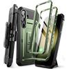 SUPCASE Unicorn Beetle Pro - Custodia per Samsung Galaxy S24 5G (2024), telaio frontale extra, a doppio strato, con clip per cintura e cavalletto, con pellicola protettiva integrata (Guldan)