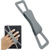 ZhaoCo Antiscivolo Supporto Universale per Cinturino in Silicone per Impugnatura Delle Dita per 6-8 Kindle eReaders Fire Tablet - Kobo/Voyaga/Lenovo/Sony Kindle E-Book Tablet, Grigio