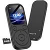 Qoosea Lettore MP3 Bluetooth 5.3 64GB - Lettore Musicale MP3 con Schermo HD 2.01, Suono HiFi, Altoparlante, 7h Autonomia, Espandibile 128GB, Radio FM, Registrazione