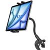 Dosvsi Supporto Tablet a Collo di Cigno per Cyclette, Regolabile 360° Porta Tablet Spinning Bicicletta, Supporto Tablet per Microfono per iPad Pro Air Mini, iPad 10.9, Galaxy Tab S A, 4~13 Tablet