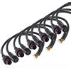DONJON 3 pin Connettore elettrico, IP65 Connettore impermeabile a LED,16AWG 20CM Connettore maschio femmina Cavo di prolunga per luci di striscia LED（5paia)