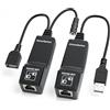 DriverGenius Xtend-NT50 | Estensore Ethernet USB2.0 (480Mbps) fino a 50M - 1-Porta da USB 2.0 a RJ45 (CAT5e/6/7) Compatibile con PC/Mac/Linux (Nero)