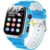 POKUJNFY Smartwatch Bambini 26 Giochi Contapassi Telefono SOS Fotocamera HD Video Player MP3 Musicale Sveglia Calorie Digitale Orologio Bambino Bambina Ragazzi e Ragazze