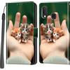 Haninsuze Cover per Samsung Galaxy A20e, Portafoglio PU Pelle, Gatto