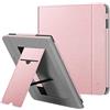 FINTIE Custodia per Kobo Libra H2O 2019 - Stand Cover Protettiva Case con Card Slot e Hand Strap, Funzione Auto Sveglia/Sonno, Oro Rosa