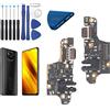 RongZy Connettore Dock per Xiaomi Poco X3/X3 Pro/X3 NFC Dock Charging di Ricambio Presa di Ricarica Cavo Flessibile con Strumenti