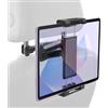 TYSM-CC Supporto Tablet Auto,Supporto Poggiatesta per Auto Universale Porta Tablet Regolabili Dimensioni Diverse Rotazione a 360 Gradi Compatibile con 4-10.6 Pollici Tab e Smartphone