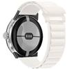FiiMoo Nylon Cinturino Compatibile con Google Pixel Watch 4 41mm/3 41mm/Pixel Watch 2/1, Ricambio Cinturino, Chiusura Magnetica, Cinturini di Ricambio Regolabile-Bianco