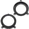 tomzz Audio 2834-014 Anelli per altoparlanti Staffe di adattamento compatibili con Mercedes Classe C W203 Porta posteriore per altoparlanti DIN da 130 mm