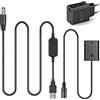 Raeisusp Cavo USB AC-FZ100 Power Bank + Batteria Fittizia NP-FZ100 FZ100 VG-C3EM + Adattatore 5V3A per Sony Alpha A9 A7RM3 A7RIII a7iii A7M3 ILCE-9