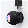 HomeMount Supporto da Parete compatibile con HomePod mini, Supporto Altoparlante con 2 Metodi di Montaggio, Gestione Cavi Integrata, Staffa Salvaspazio per Cucina, Camera da Letto, Ufficio (1 - Nero)
