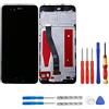 swark, display LCD touch screen per Huawei P10, telaio + accessori (nero)