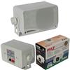 PYLE PLMR24 BIANCHE COPPIA DI CASSE E IMPERMEABILI RESISTENTI ALL'ACQUA E AL SOLE PER INTERNI ESTERNI PISCINA BARCA GOMMONE HOTEL PUB BAR ALL'APERTO 15,00 CM 200 WATT RMS 400 WATT MAX DA ASCOLTO