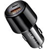 NODELINK Caricabatteria da auto adattatore universale con protezione da sovracorrente, ricarica rapida universale per cellulari e dispositivi USB Android iPhone (base)