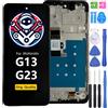 iYAiYO Schermo LCD Display Digitalizzatore Touch Screen Ricambio Compatibile con Motorola Moto G13 Original con Marco Schermo Completo con Strumenti