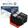 LCL Cartucce d'inchiostro Compatibile 378XL C13T37914010 (2Nero) Sostituzione per Epson Expression Photo XP-8500 XP-8505 XP-8605 HD XP-15000 XP-8600 XP-8000 XP-8005 XP 8700